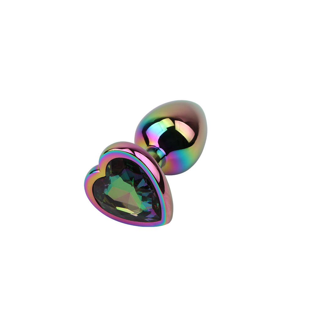 Hi-Basic Rainbow Heart Butt Plug