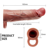 GUSDUN Head of the Dragon Silicone penis cover longer and thicker male armor rejuvenation