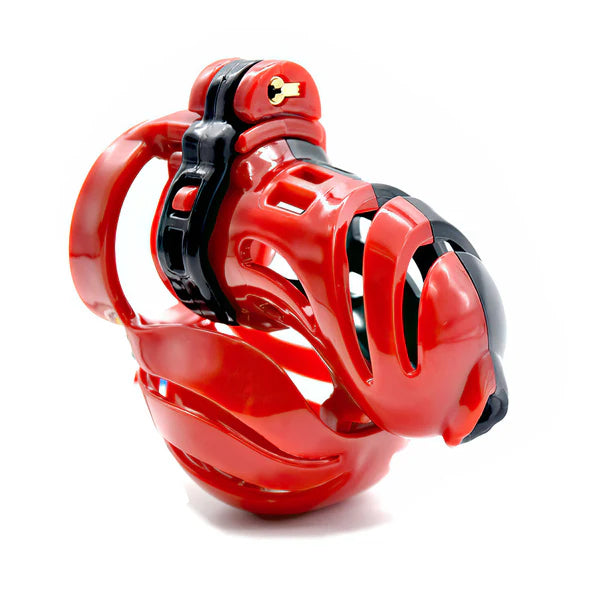 Gold Kinger 3D Electric Shock Chastity Cage