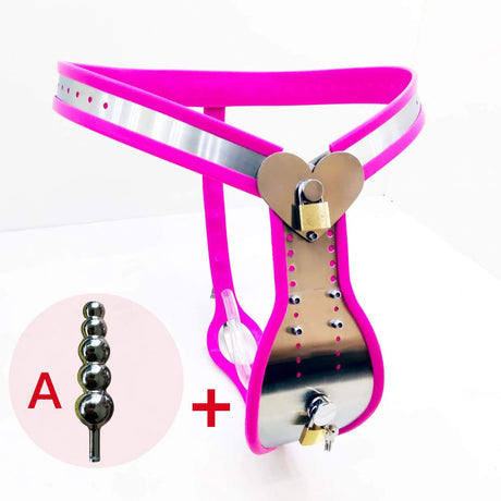 Black Emperor Heart-shaped Adjustable 2.0 Generation Male Chastity Belt