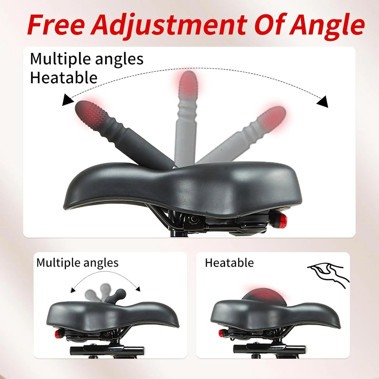 Helibo Bicycle seat cushion masturbator Telesocpic prostate Automatic Sex Booster for men and women