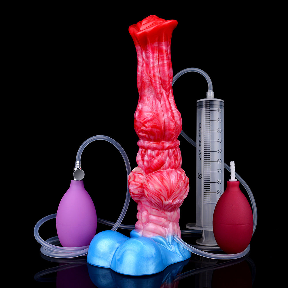 5254 Inflatable Squirting Dildo for gay Lesbian sex toy