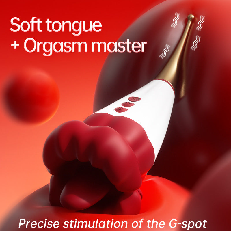 Kiss from a Rose Pro Red Lips 2 generation vibrate tongue lick sway female sex toy