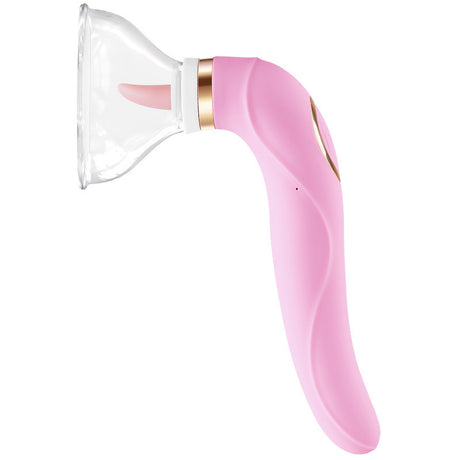 Licking+sucking shake simulate 10 frequency 10 modes female sex vibrator