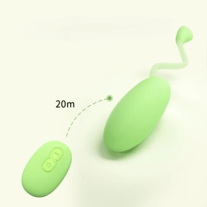 MESANEL Green Bean G-Spot Remote Controlled Egg Vibrator