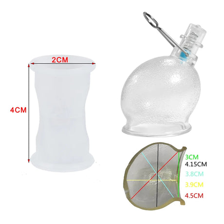 Male Penis Extender Enlarger With Vacuum Pumps Enhancement Cup