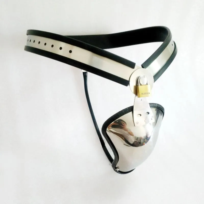 Black Emperor Adjustable Stainless Steel Chastity Belt