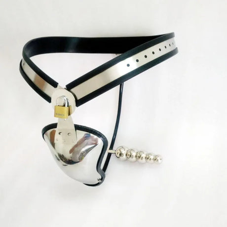 Black Emperor Adjustable Stainless Steel Chastity Belt