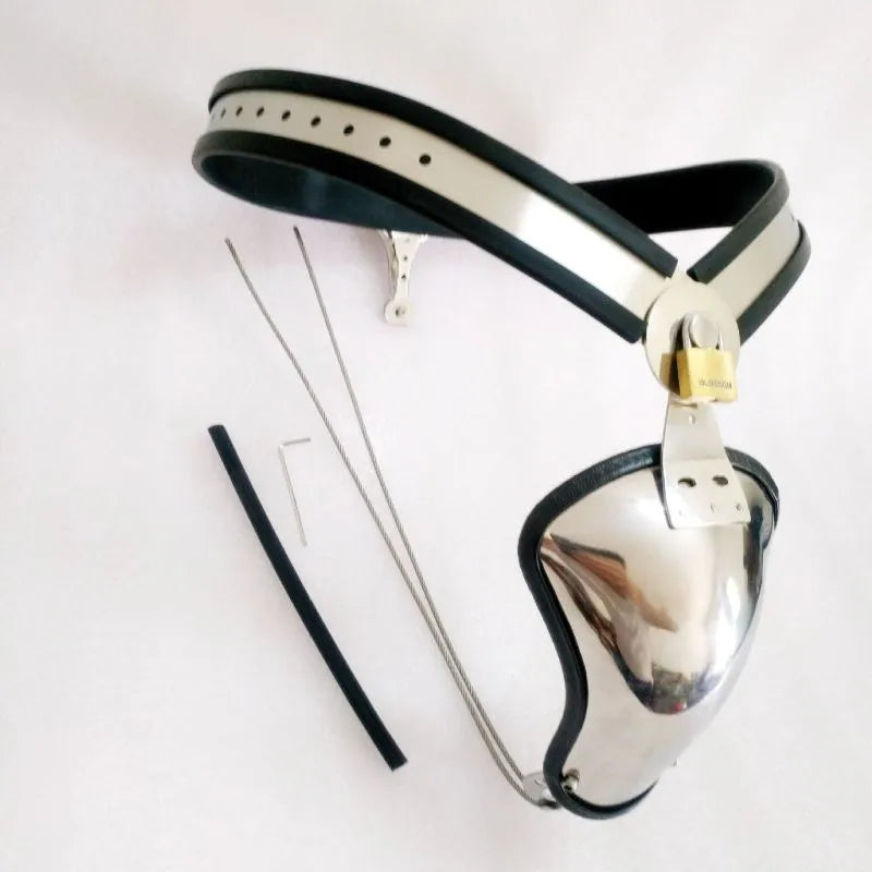 Black Emperor Adjustable Stainless Steel Chastity Belt