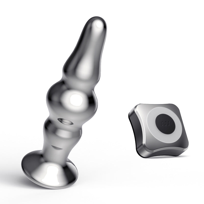 Metal Beaded Anal Plug Vibrator