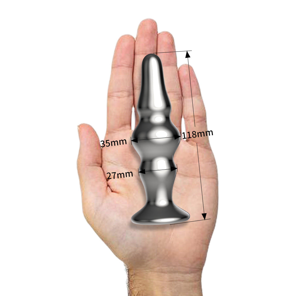 Metal Beaded Anal Plug Vibrator