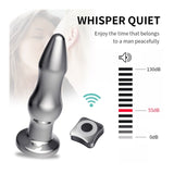 Metal Vibrating Anal Plug with Remote Control Magnetic Rechargeable