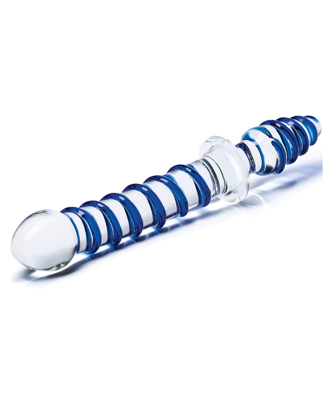 Glas Mr Swirly Dbl End Glass Dildo and Plug 10