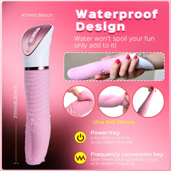 Tongue Demon Heating Multi-function Tongue Vibrator