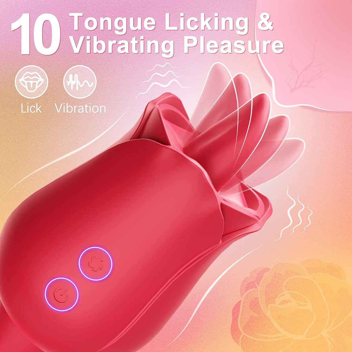 SHD S361-7 Orgasm in 30 Seconds Multiple Stimulation Rose Vibrator