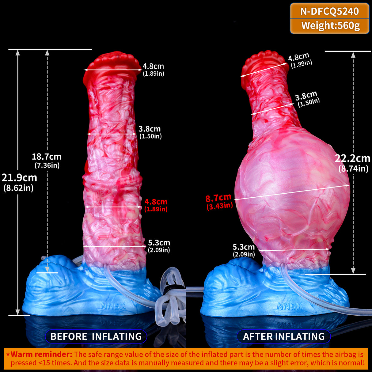 5240 Best inflating Horse Squirting Dildo Sex toy