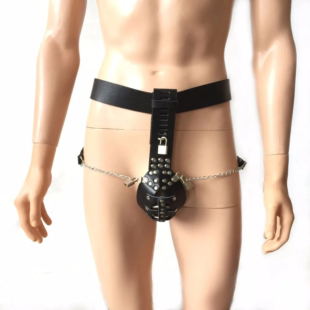 Black Emperor New male penis bondage restraints male chastity belt