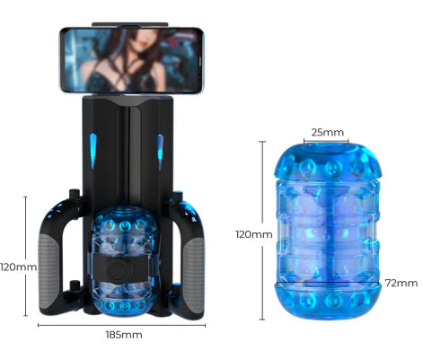 New Arrivals Masturbation cup Thrusting Cannon King Mini 6-Segment Fixed-point Telescopic Male Masturbator