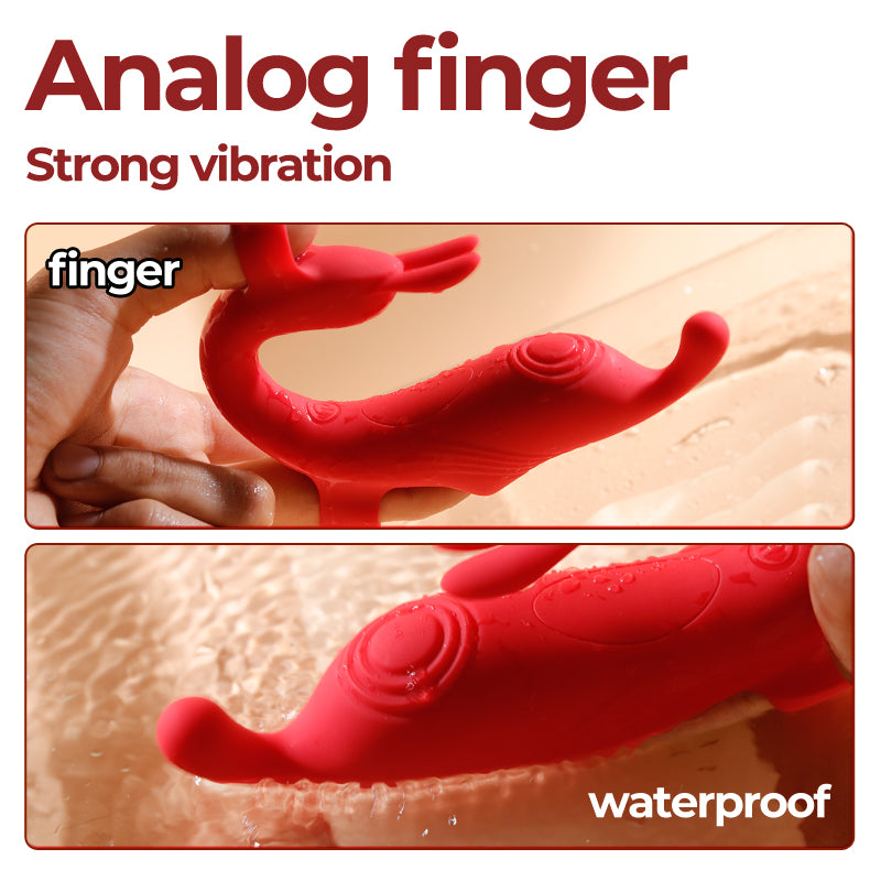 Newest Sexy Flirt Fingers cots vibrating Thumb vibrator