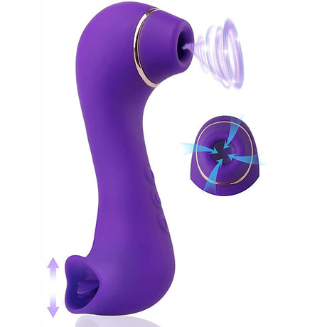 2024 hot sale 2 IN in Clitoral Sucking and licking Vibrator G spot stimulator vaginal Nipple Massager for women