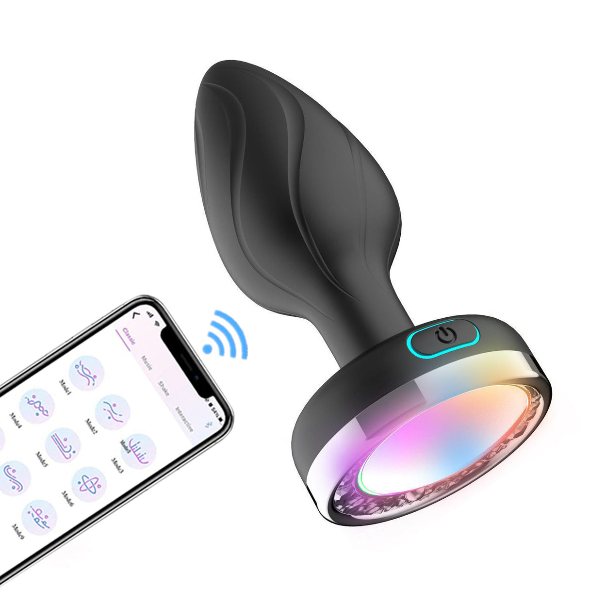 Colorful Dream 10 Vibrating Light-Up Led Anal Plug