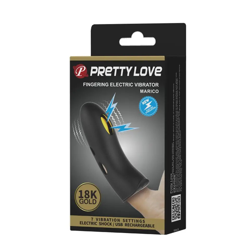 PRETTY LOVE Electric Shock Clitoris Stimulate Finger Vibrator