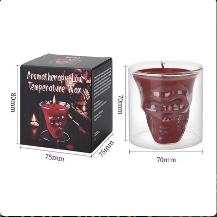 2024 new arrival BDSM Skull Cup Low Temperature Seduction Candle High Quality Safe And Durable