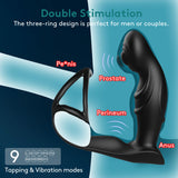 Prostate Massager Anal vibrator with Cock ring with APP control