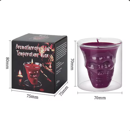 2024 new arrival BDSM Skull Cup Low Temperature Seduction Candle High Quality Safe And Durable