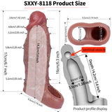 Pyrrhus S8118 Realistic Penis Extension sleeve