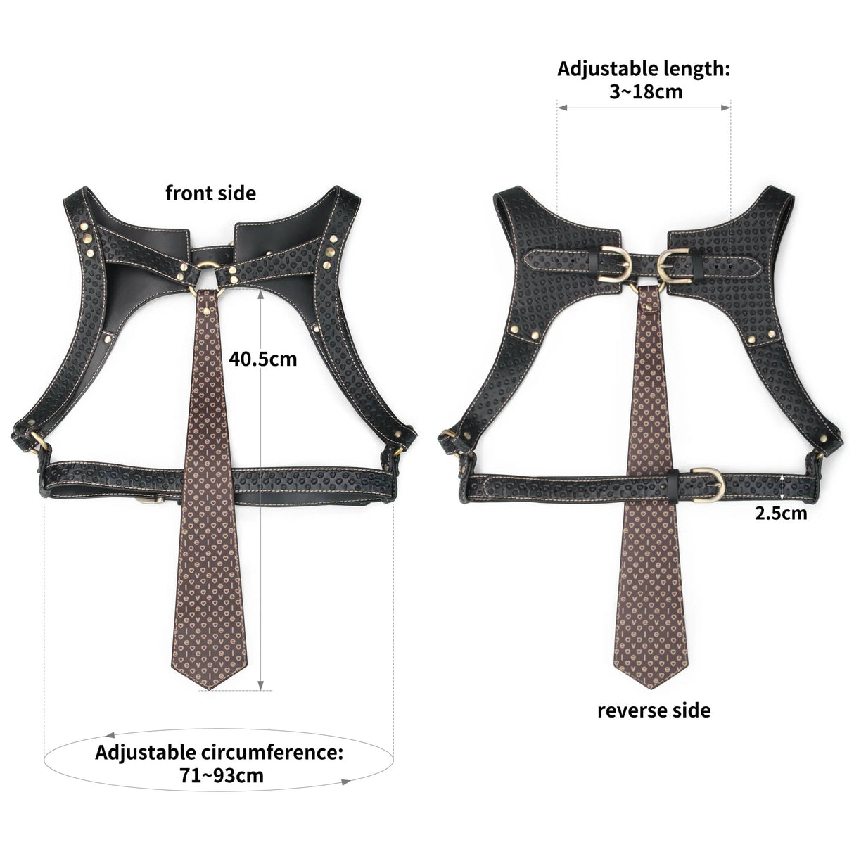 Rebellion Reign Faux Leather Full Body Harness Sets