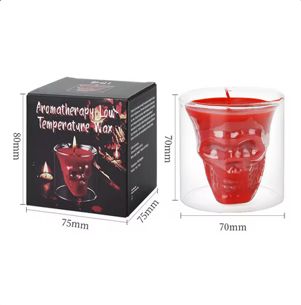 2024 new arrival BDSM Skull Cup Low Temperature Seduction Candle High Quality Safe And Durable