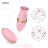 Roomfun® Oral Sex Licking Tongue Stimulator Clit Vagina G Spot Vibrator