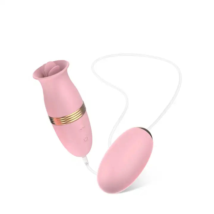 Roomfun® Oral Sex Licking Tongue Stimulator Clit Vagina G Spot Vibrator