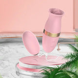 Roomfun® Oral Sex Licking Tongue Stimulator Clit Vagina G Spot Vibrator