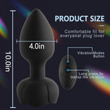 Rose Vibrating Light Up Led Butt Plugs