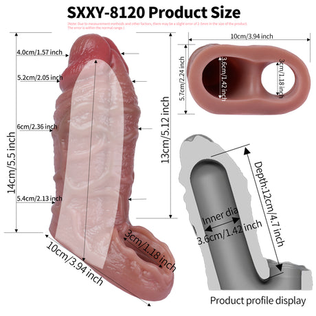 S8120 Echestratus Realistic Penis Sleeve Male Extender