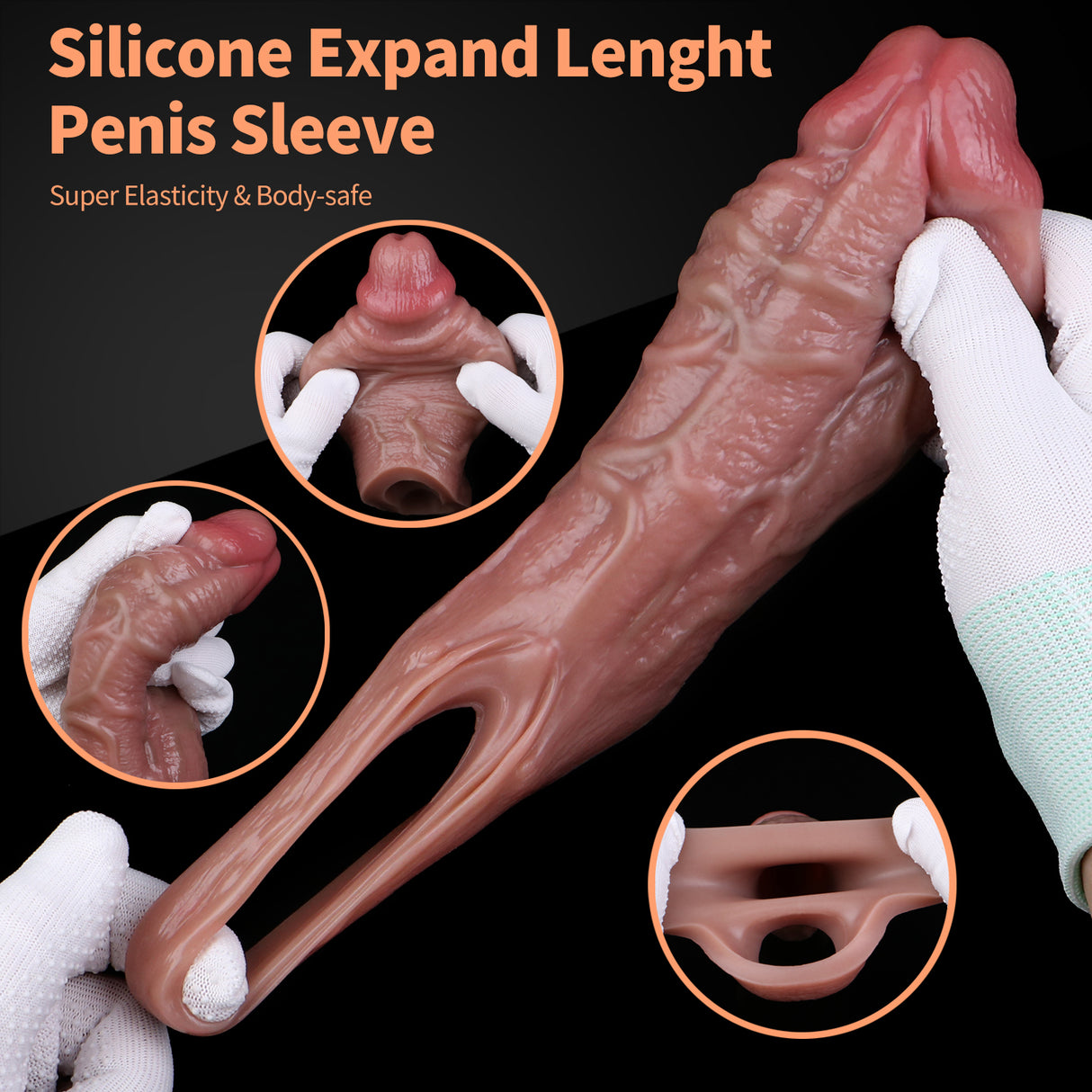 S8120 Echestratus Realistic Penis Sleeve Male Extender