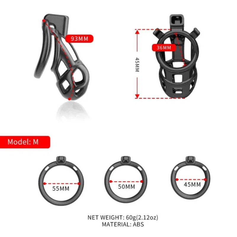 SEVANDA Naja-cobra Chastity Cage Kit For Male