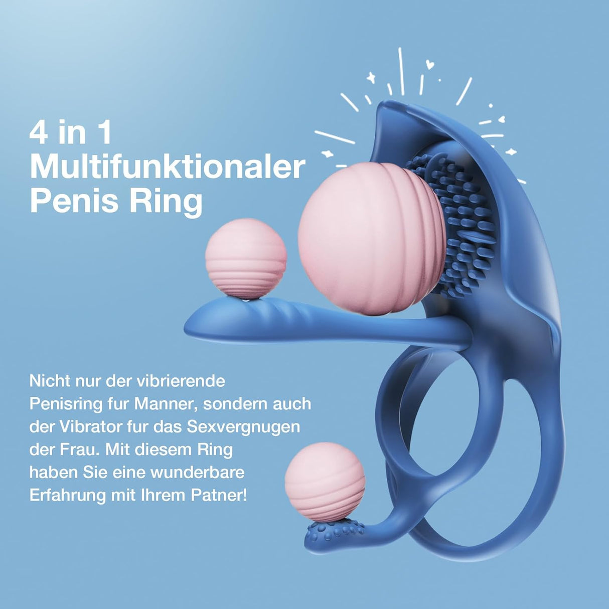 SVAKOM BARZILLAI 3-Spot stimulation cock ring with APP