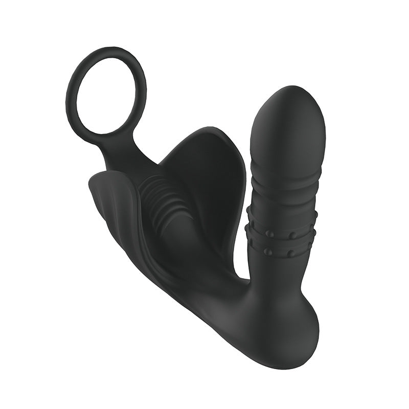 Samurai 9 Thrusting Remote Control Anal Prostate Massager With Cock Ring