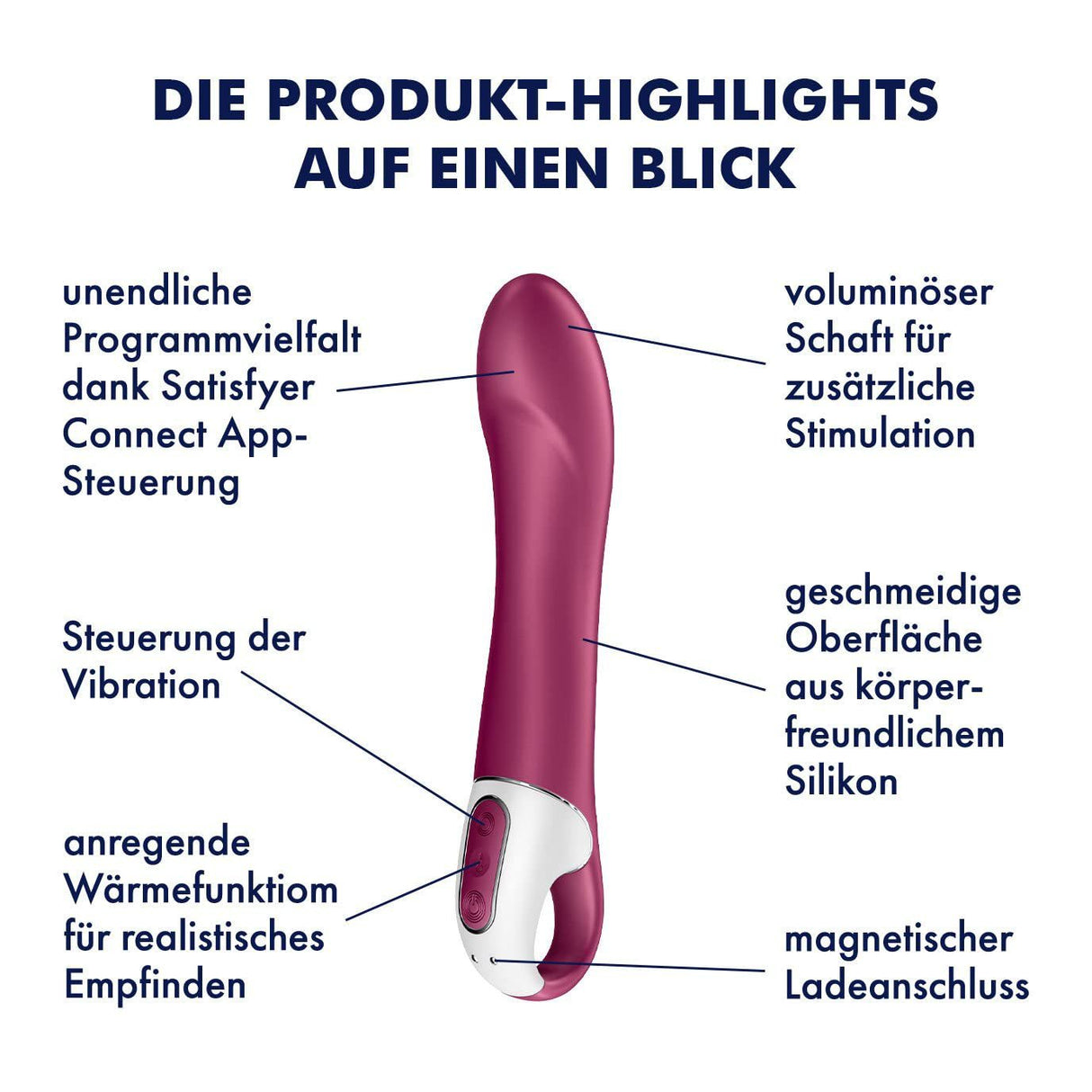 Satisfyer Big Heat  Connect App G-Spot Vibrator