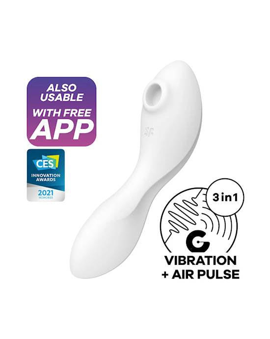 Satisfyer Curvy Trinity 5 Air Pulse Vibrator 3 in 1 APP connect Stimulator