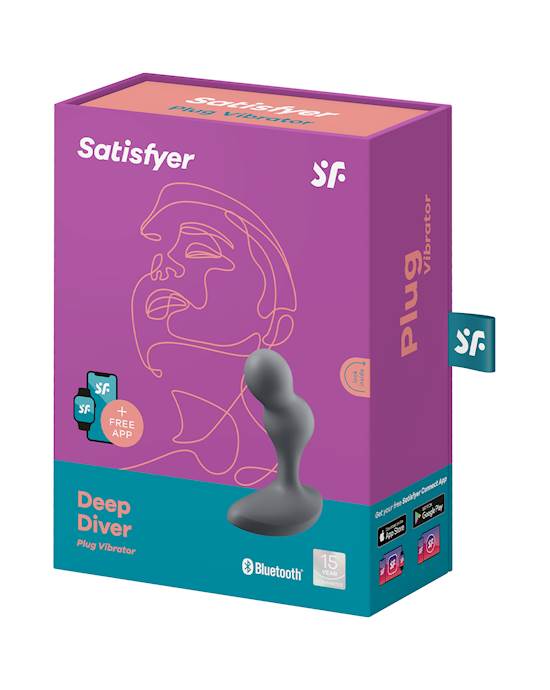 Satisfyer Deep Diver Anal buttPlug Vibrator Connect App man Prostate Stimulator Toys