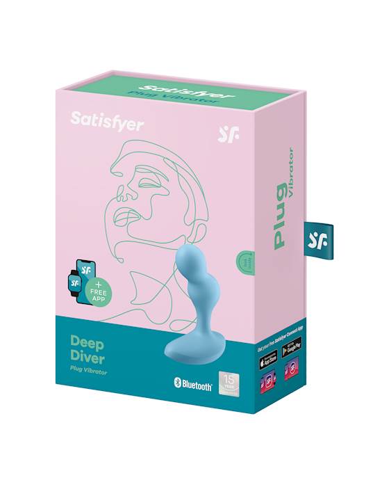 Satisfyer Deep Diver Anal buttPlug Vibrator Connect App man Prostate Stimulator Toys