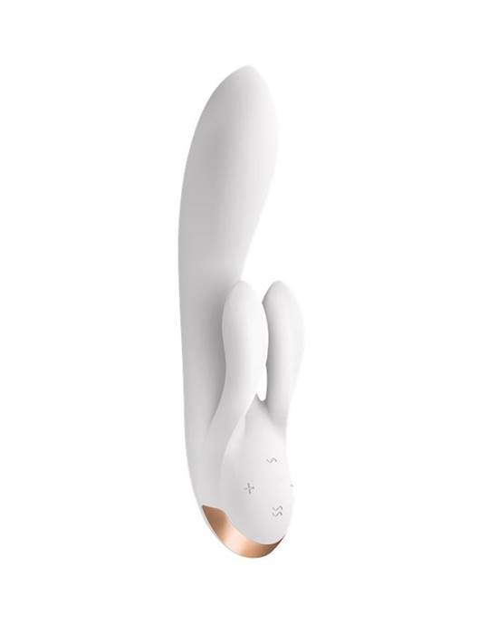 Satisfyer Double Flex Rabbit Vibrator with App control G spot Clitoris labia Stimulation