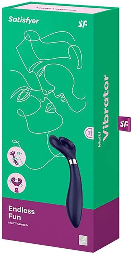 Satisfyer Endless Fun  Multivibrator for Singles Couples Clitoral and G Spot Male Female Stimulation