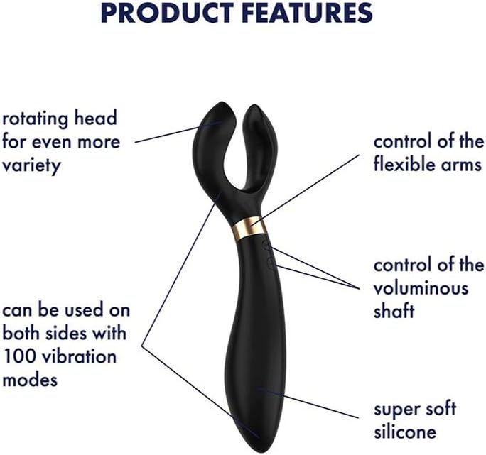 Satisfyer Endless Fun  Multivibrator for Singles Couples Clitoral and G Spot Male Female Stimulation