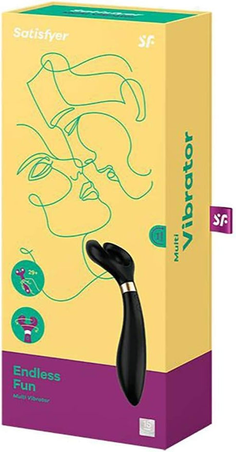 Satisfyer Endless Fun  Multivibrator for Singles Couples Clitoral and G Spot Male Female Stimulation