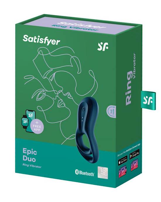 Satisfyer Epic Duo Ring Vibrator Connect app cock ring for man